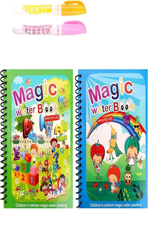 Whitecloud TRANSFORMING HOMES Magic Water Coloring Drawing Painting Books Doodle Coloring Children Reusable Baby Drawing Book with Pen MWB1 Multicolor Pack of (2) - Image 2